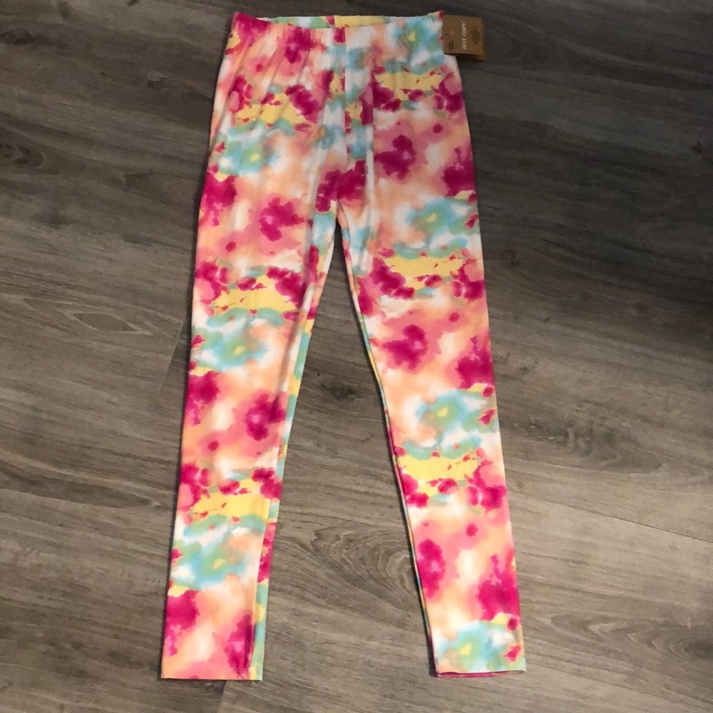 NWT Tie dye flower 🌺 🌸 Just Cozy Leggings - Picture 1 of 5